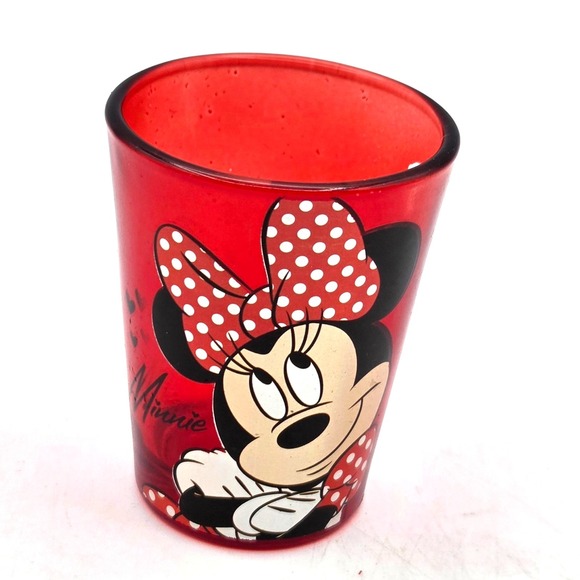 Disney Other - Disney Minnie Mouse Ruby Red Shot Glass